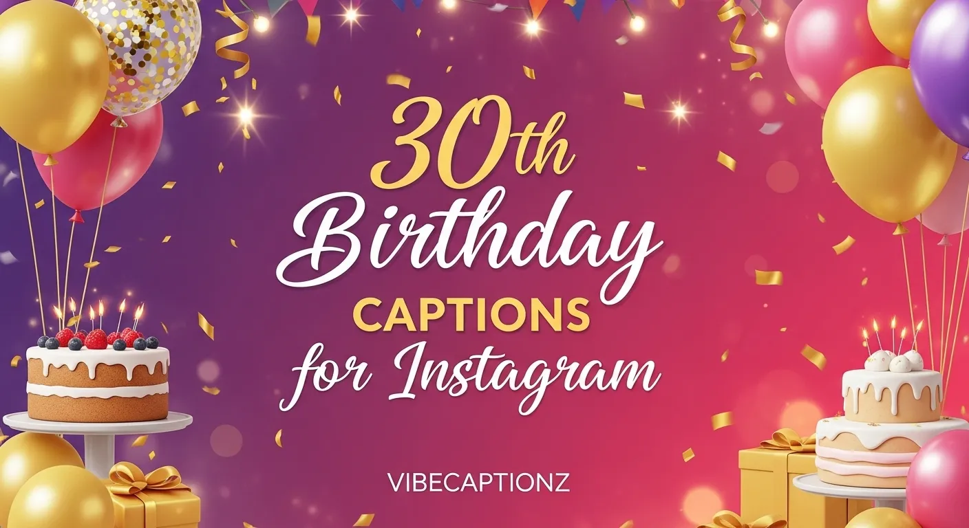 30th Birthday Captions for Instagram