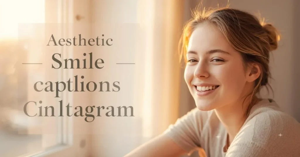Aesthetic Smile Captions for Instagram