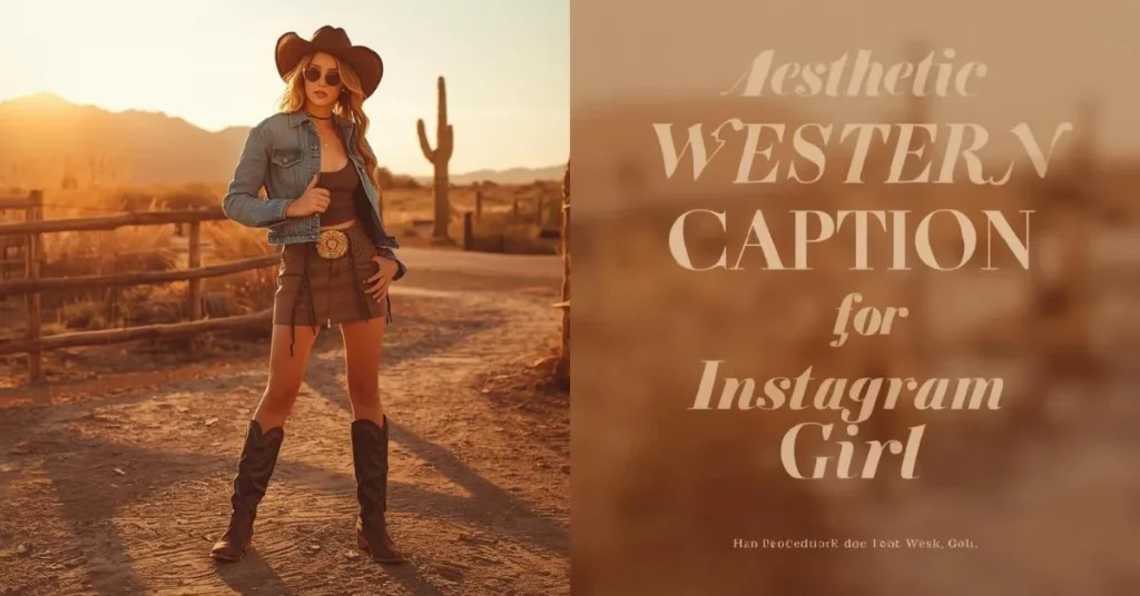 Aesthetic Western Captions for Instagram for Girl
