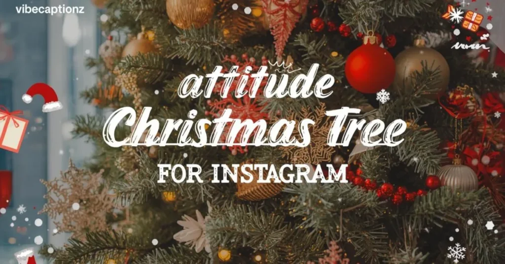Attitude Christmas Tree Captions for Instagram