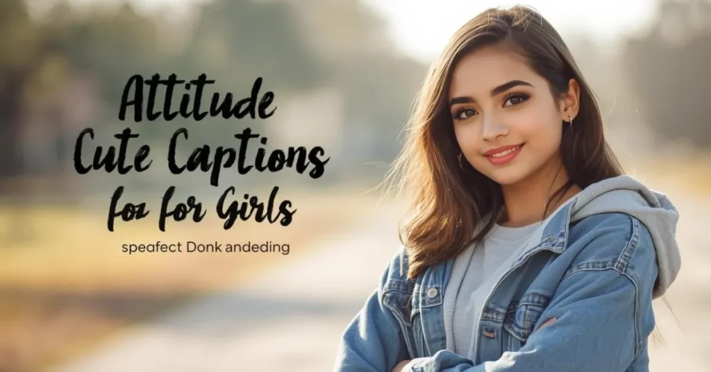 Attitude Cute Captions for Instagram for Girls