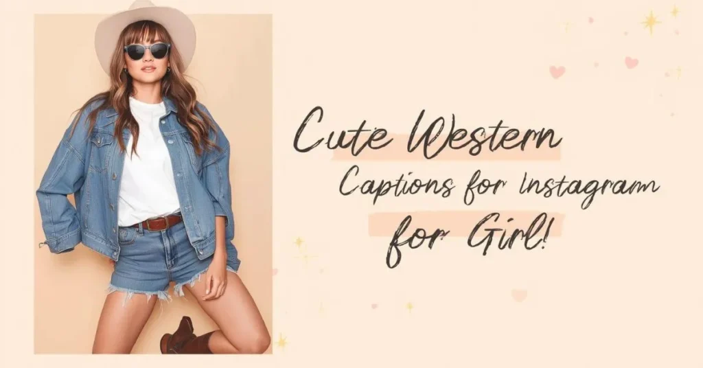 Cute Western Captions for Instagram for Girl