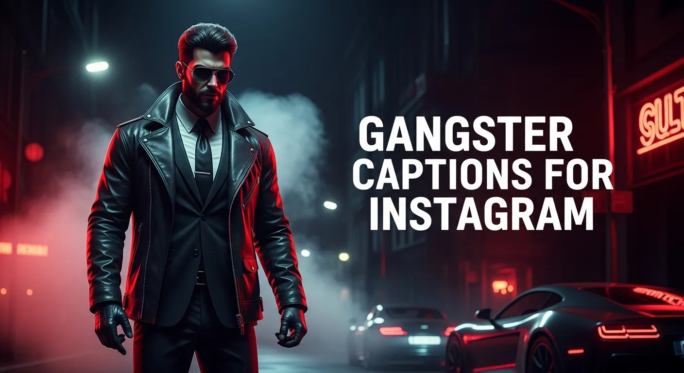 Gangster Captions for Instagram