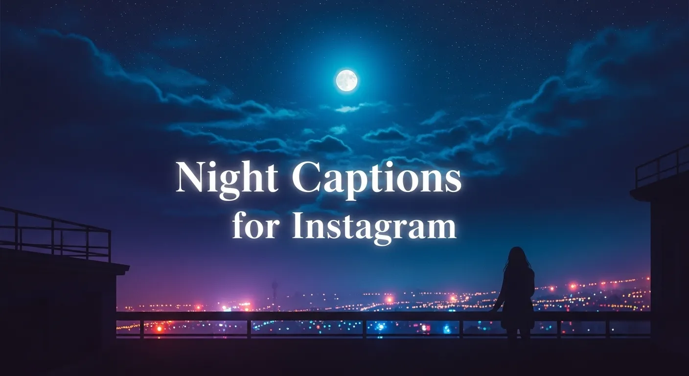 Night Captions for Instagram