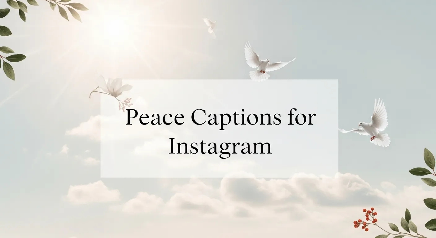 Peace Captions for Instagram