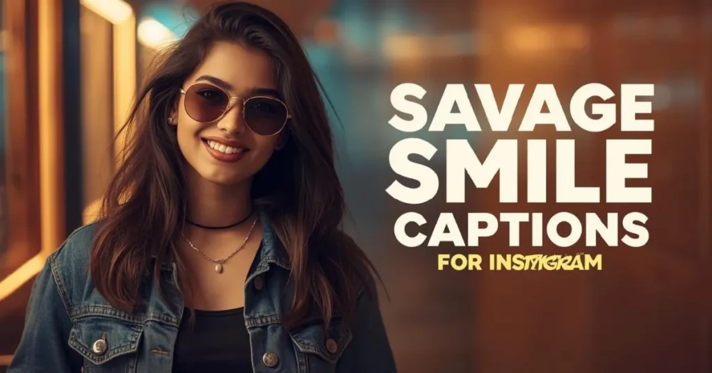 Savage Smile Captions for Instagram
