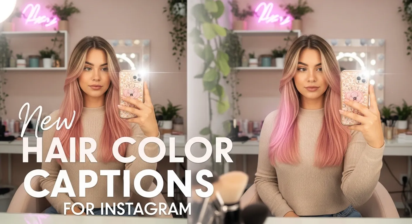 New Hair Color Captions for Instagram