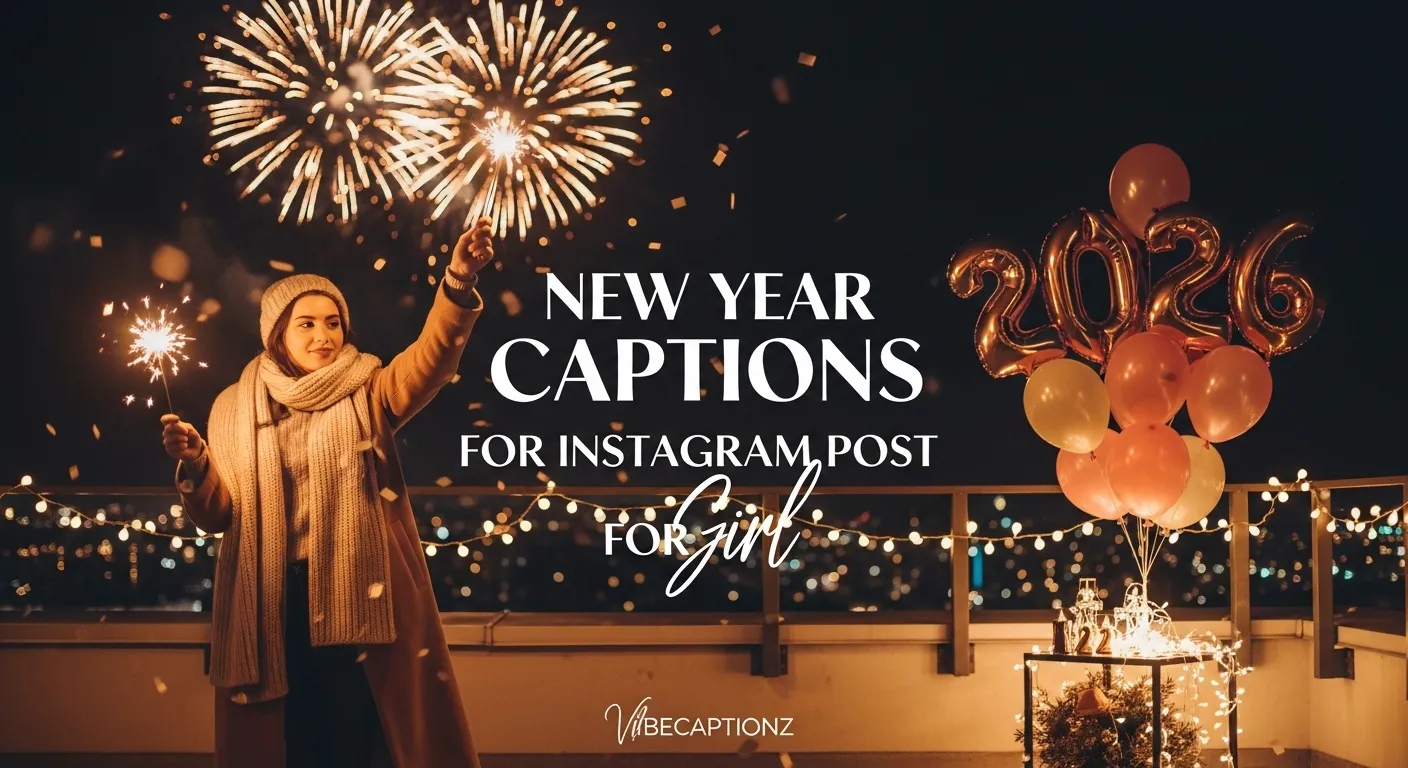 New Year Captions for Instagram Post for Girl