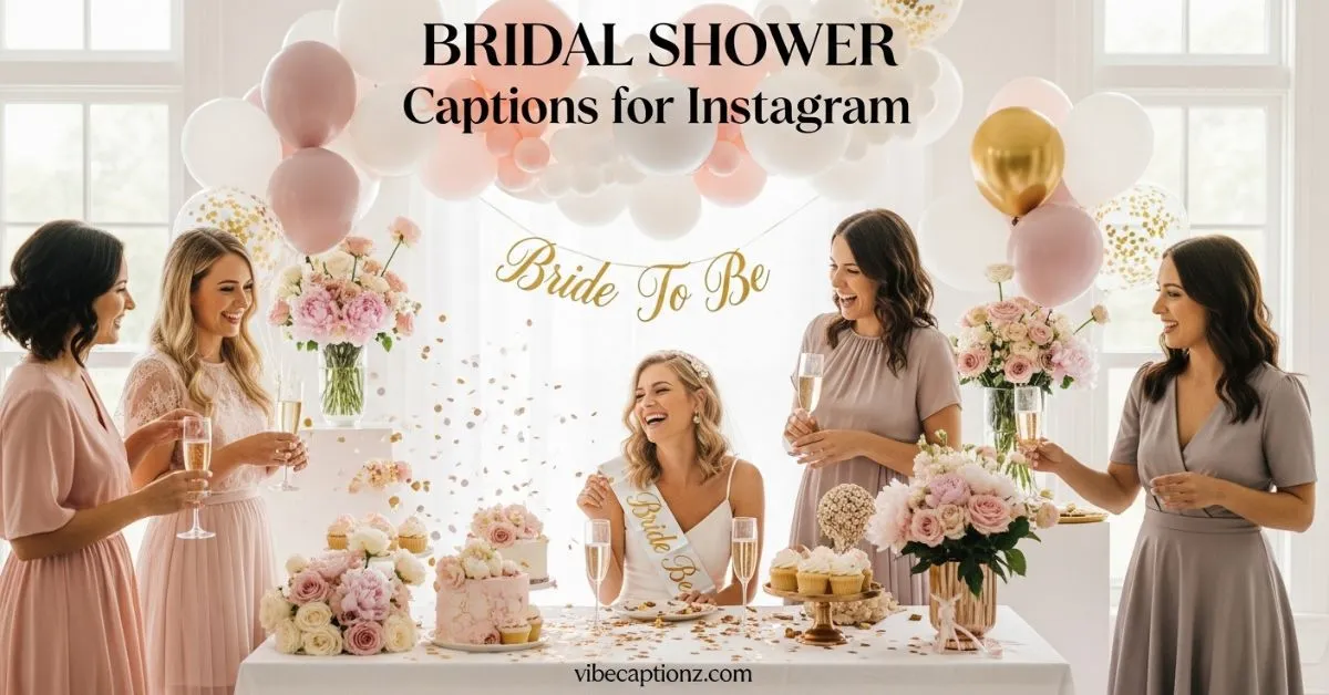 Bridal Shower Captions for Instagram